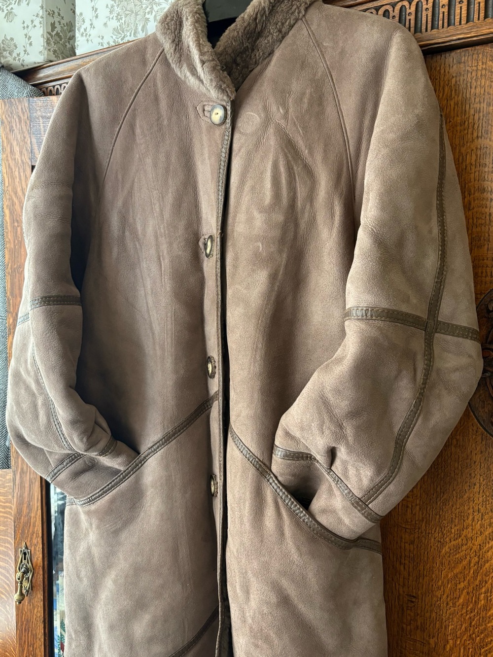 Sawyer Made in Canada Long Shearling Coat
